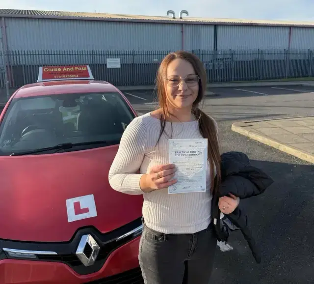 Cruise'N'Pass pass celebration in Stockport after intensive driving course